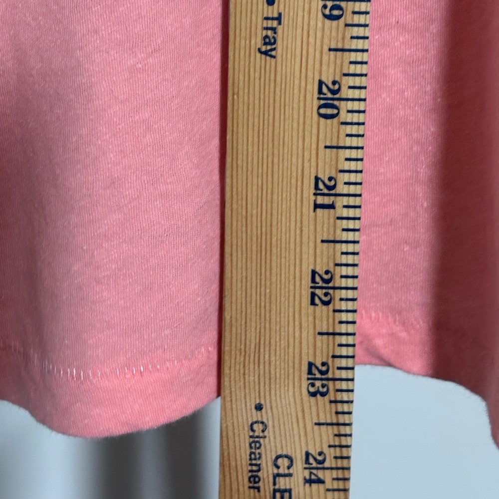 Wonderly Boat Neck Top Women XL Coral Blast Linen Cotton Blend Dolman Sleeve NEW - Picture 4 of 8